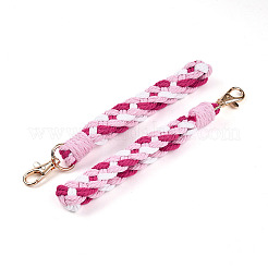 Хлопковый плетеный ремешок ручной работы с подвеской на запястье&nbsp;AJEW-TAC0028-14B