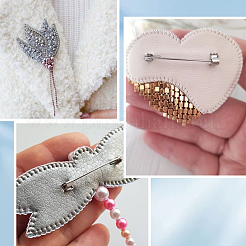 120шт железная брошь выводы&nbsp;IFIN-SP0001-36