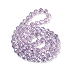 Стеклянные бусины с гальваническим покрытием  EGLA-Q129-01B