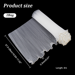 Упаковка для букетов цветов из морщинистого волнистого полиэстера&nbsp;FIND-WH0110-751B