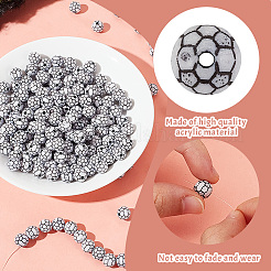 200 шт. Непрозрачные акриловые бусины&nbsp;SACR-HY0001-08