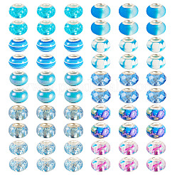 60 шт. 10 цвета смолы европейские бусины&nbsp;RESI-TA0004-08