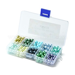 Разноцветные стеклянные жемчужные бусины круглые&nbsp;HY-D0004-8mm-B