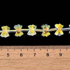 Стеклянные бусины с гальваническим покрытием &nbsp;EGLA-B006-02A-AB01