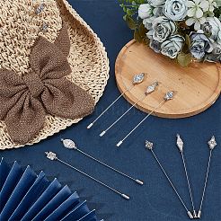 20 шт. 2 комплекта 5 стилей латунных булавок для килта для женщин&nbsp;JEWB-DR00009