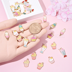 32шт 8 стиля подвески из сплава с эмалью&nbsp;ENAM-YW0004-71