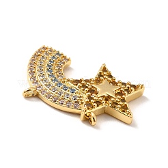 Реечное покрытие латунь микро паве разноцветные подвески из кубического циркония&nbsp;KK-M230-01G