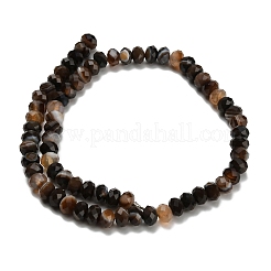 Натуральные полосатые агатовые бусы&nbsp;G-Z111-A01-03