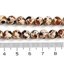 Нити синтетических янтарных бусин&nbsp;G-M199-02A