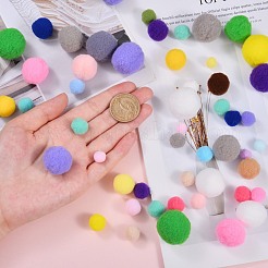Кукла ремесло полиэстер высокоэластичный pom pom мяч&nbsp;AJEW-SZ0001-53