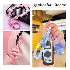 32 шт. двухцветные железные разъемные брелоки для ключей IFIN-TA0001-56