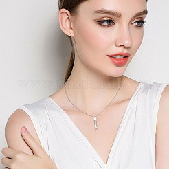 1 шт. стеклянные песочные часы прямоугольник памятная урна для праха питомца подвеска ожерелье&nbsp;NJEW-CA0001-27P