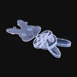 Пасхальный кролик 13 сетка пластиковые контейнеры для хранения бусин с откидной крышкой&nbsp;CON-T001-04