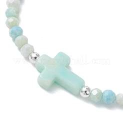 Браслеты из стеклянных и акриловых бусин с имитацией драгоценных камней&nbsp;BJEW-JB13063-01