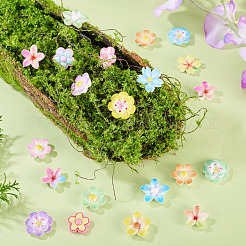 70 шт. 7 стиля кабошонов из непрозрачной эмалевой смолы&nbsp;CRES-TA0001-51