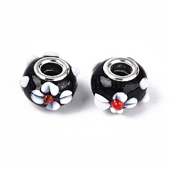 Бусины лэмпворк европейского стиля &nbsp;LAMP-Q029-03K