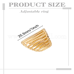 1 шт. полые манжетные кольца из нержавеющей стали&nbsp;RJEW-LP0002-25