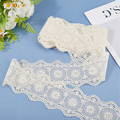 Плоская хлопковая кружевная лента длиной 5 ярд.&nbsp;OCOR-GF0004-71A-01