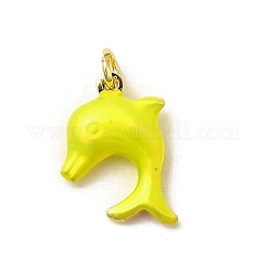 Латунные эмалевые подвески с морскими животными&nbsp;KK-I378-14G-B