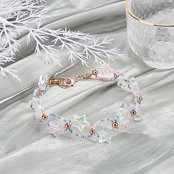 Экологичные прозрачные акриловые бусины&nbsp;TACR-FH0001-01