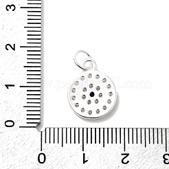 925 стерлингового серебра микро проложить кубического циркония подвески&nbsp;STER-D309-01G-S