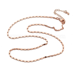 Овальные латунные цепочки для женщин&nbsp;NJEW-D302-26RG