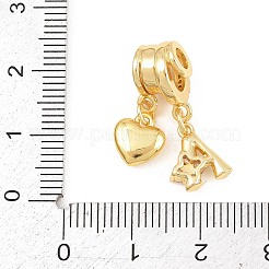 Кулоны из латуни с микропейвом и прозрачным фианитом&nbsp;KK-Z151-20G