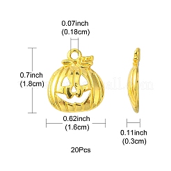 Подвески из сплава тыквы Джека-фонаря&nbsp;TIBEP-YW0001-43G