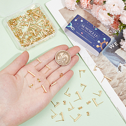 80 шт. 2 шт. фурнитура для сережек-гвоздиков из нержавеющей стали 304&nbsp;STAS-SC0008-53