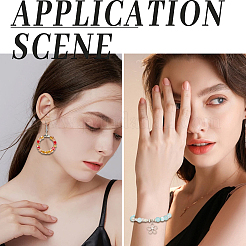 300шт 6 цвета гальванические стеклянные бусины&nbsp;EGLA-SC0001-36C