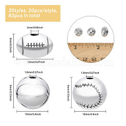 60шт 3 стиля бусины из сплава в тибетском стиле&nbsp;FIND-CA0009-05