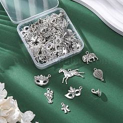 64 шт. 8 стиля подвески из сплава в тибетском стиле с карнавальной тематикой&nbsp;TIBE-FP0001-12