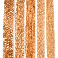 Стеклянные бусины с гальваническим покрытием &nbsp;EGLA-A044-T6mm-A23