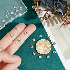 25 шт. 925 бусины-разделители из стерлингового серебра&nbsp;STER-AR0001-25