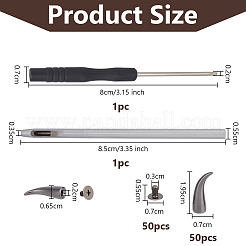 50 комплект заклепок с шипами из сплава&nbsp;FIND-OC0013-88