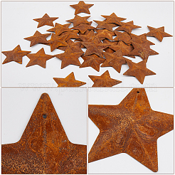 Звездная ржавчина железо большие подвески&nbsp;IFIN-GF0001-09B