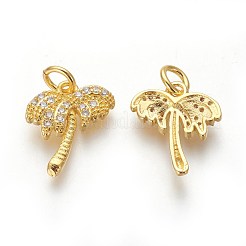 Латунные микро проложить кубического циркония подвески&nbsp;ZIRC-J021-04G-RS