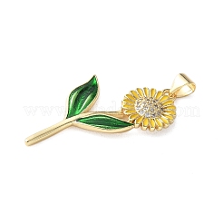 Латунные микро проложить кубического циркония подвески&nbsp;KK-A252-06A-G