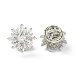 Брошь в виде сверкающего цветка&nbsp;LS-JEWB-K006-01P