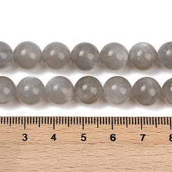 Натуральные серые бусины из лунного камня&nbsp;LS-G-G206-A01-10mm