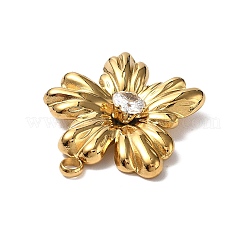 Подвески из нержавеющей стали 304 со стразами&nbsp;STAS-P395-11B-G