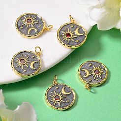 5шт латунные подвески с микропаве и кубическим цирконием&nbsp;ZIRC-SZ0001-73