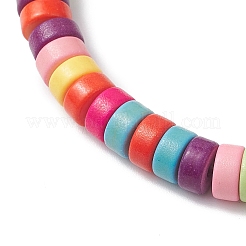 Женские браслеты из синтетической бирюзы и кокосовых бусин&nbsp;BJEW-JB12527-01