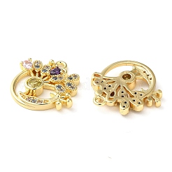 Латунные микро проложить кубического циркония подвески&nbsp;KK-F862-04G