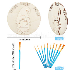 Незавершенная лазерная резка из натурального дерева&nbsp;WOOD-GF0001-61