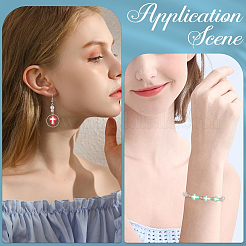 20 шт. двухцветные окрашенные стеклянные бусины&nbsp;BLOW-SC0001-03