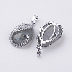 Природные подвески лабрадорита&nbsp;G-E442-04S