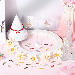 48шт 8 цвета сплава эмалевые подвески&nbsp;ENAM-SP0001-03