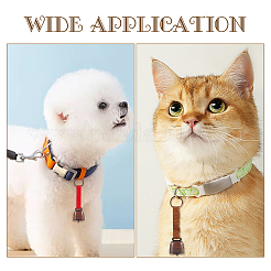 4 шт. 4-х цветные железные колокольчики в виде медведя с брелоком из тесьмы&nbsp;KEYC-NB0001-73