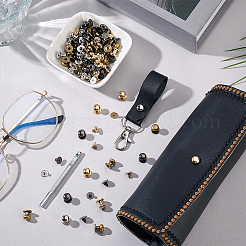 64 комплект ручек для ящиков шкафа из латуни двух цветов&nbsp;KK-PH0011-89A